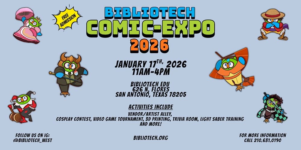 Global Pop Culture Alert: BiblioTech Comic-Expo 2026 Heading to San Antonio