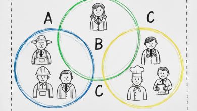 A conceptual illustration linking set theory with working class identity