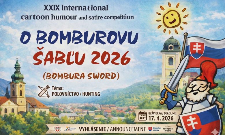 O Bomburovu Sablu 2026 International Cartoon Competition Poster