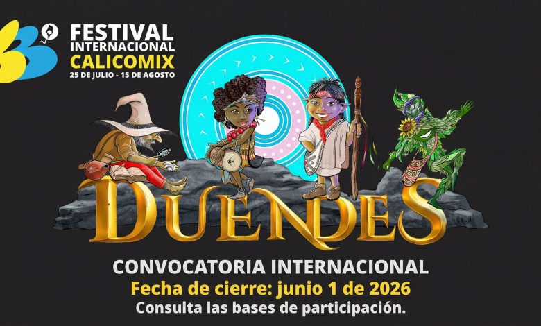 Poster of 33rd Calicomix International Festival 2026 Colombia - Duenderia Theme