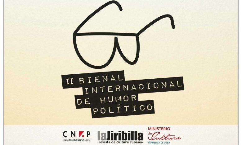 Poster for the 2nd International Biennial of Political Humor in Havana, Cuba 2026.