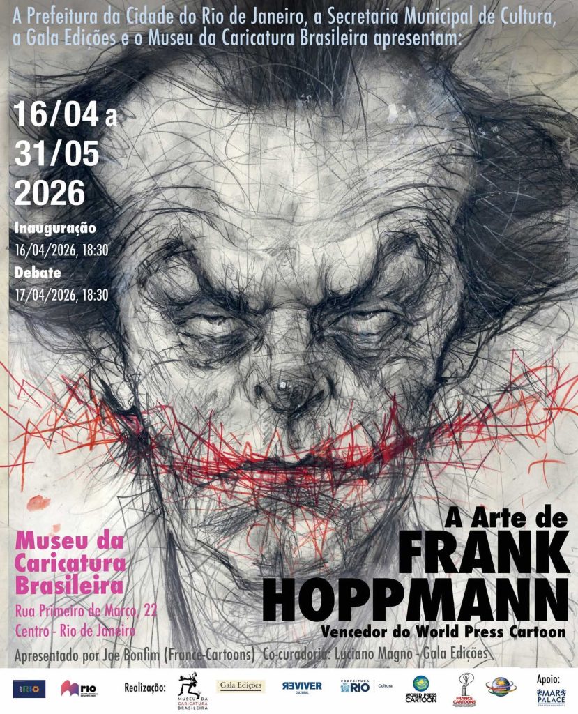 Frank-Hoppmann-Exhibition-Rio-2026-829x1024 A Historic Milestone: "The Art of Frank Hoppmann" at Museu da Caricatura Brasileira