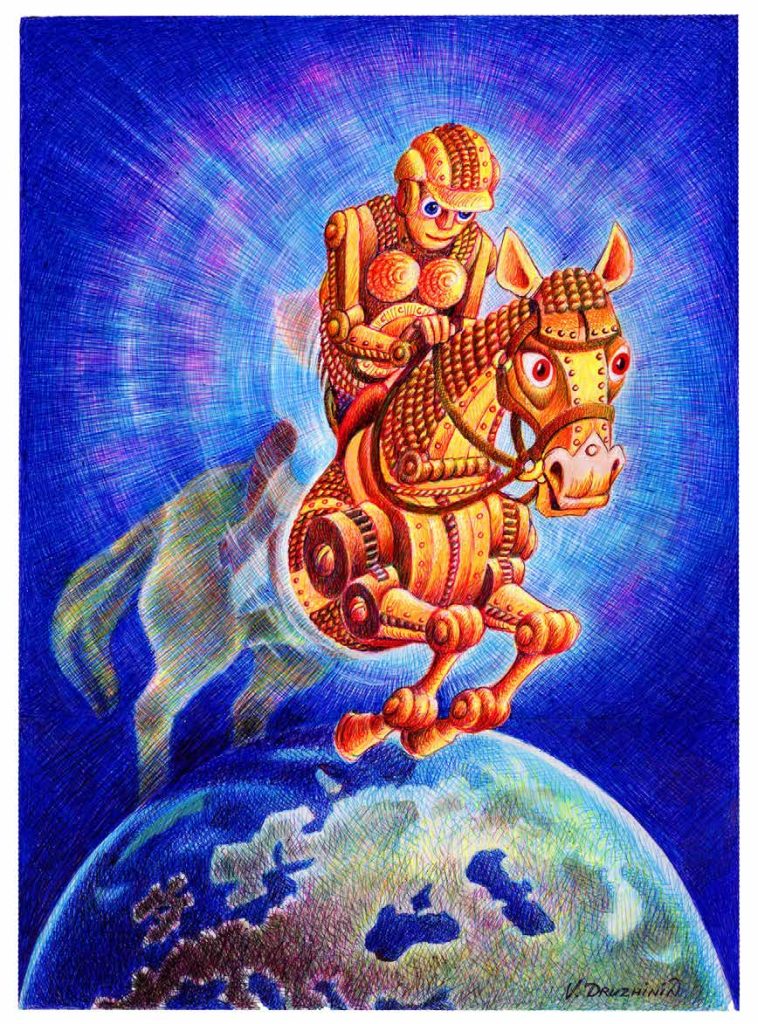 RED-MAN-2026-1-3-758x1024 Winners of the 2026 International Horse Humour Art Exhibition Announced