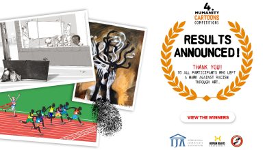 Award winning artwork from the 4th Humanity Cartoons Competition 2025.