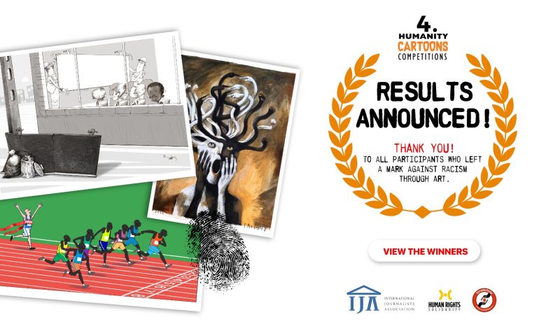 Award winning artwork from the 4th Humanity Cartoons Competition 2025.
