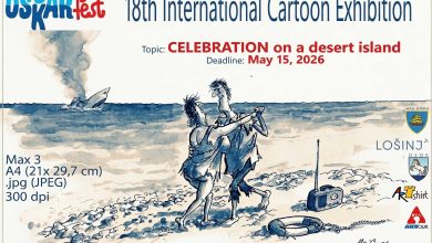 OSCARfest 2026 International Cartoon Exhibition Official Poster Osor Croatia