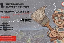 Official poster for the 11th Amasya International Cartoon Competition 2026.
