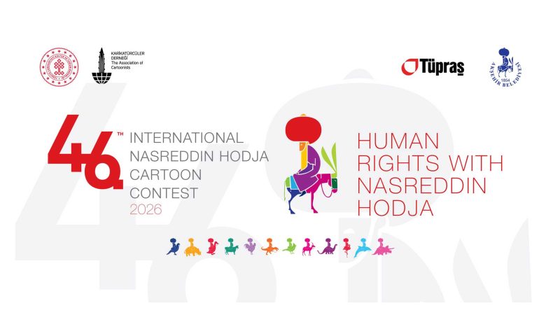 46th International Nasreddin Hodja Cartoon Contest 2026 Official Poster