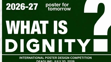 Poster for Tomorrow 2026 Dignity International Design Competition Announcement