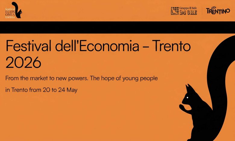 XXI Trento Economy Festival Smiles from the World Cartoon Exhibition Poster