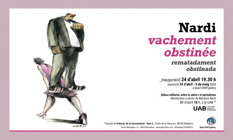 Marilena Nardi Vachement obstinée exhibition poster Barcelona