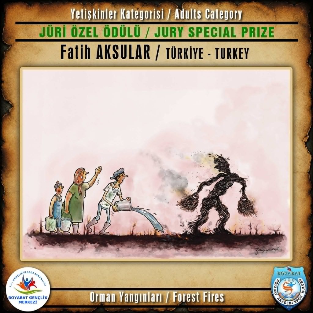 10-3-1024x1024 2nd International "Forest Fires" Cartoon Competition Winners Announced: Art for a Greener Future