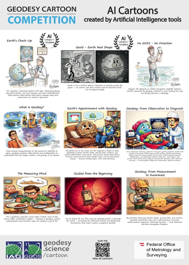4-6 Geodesy World Meets Humor: Winners of the 1st Geodesy Cartoon Competition Announced!