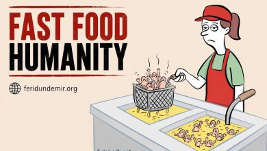 Fast Food Humanity | Cartoon by Feridun Demir