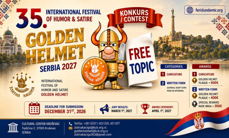 Poster of the 35th International Festival of Humor & Satire Golden Helmet Serbia 2027