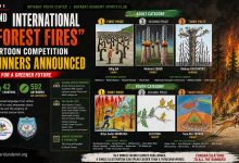 Winning cartoon of the 2nd International Forest Fires Competition by Bilig Ba China