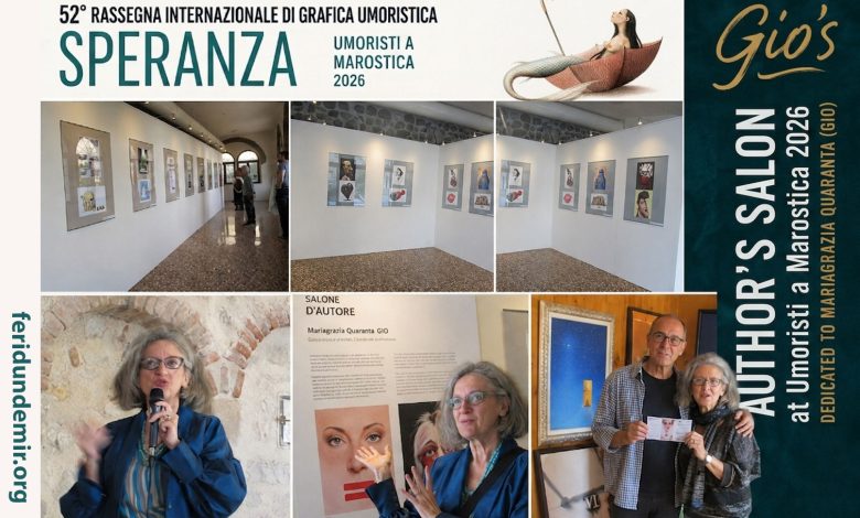 Mariagrazia Quaranta GIO Author’s Salon at Umoristi a Marostica 2026