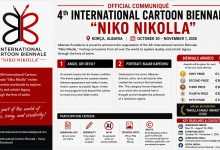 4th International Cartoon Biennale Niko Nikolla 2026 Official Poster