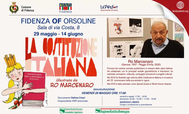 Ro Marcenaro – The Italian Constitution Illustrated Exhibition in Fidenza