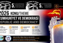 Poster for the 5th International Sinoplu Diogenes Cartoon Contest 2026 in Türkiye