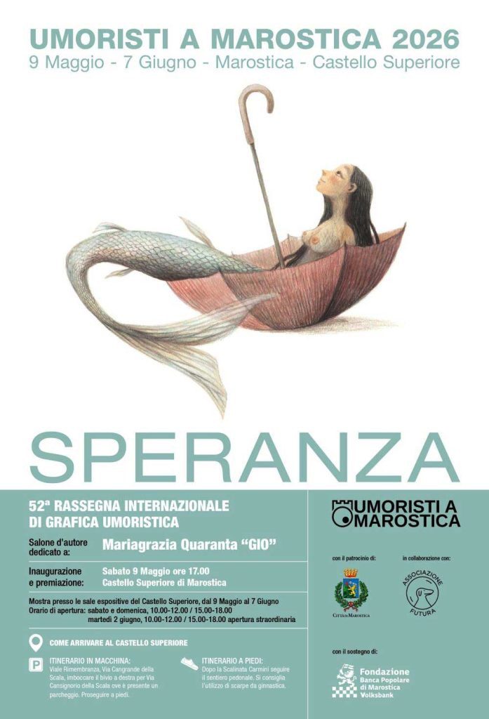Umoristi-a-Marostica-Speranza-Theme-2-697x1024 52nd Rendezvous in Marostica: The Heart of World Caricature Beats with the Theme of "Hope"