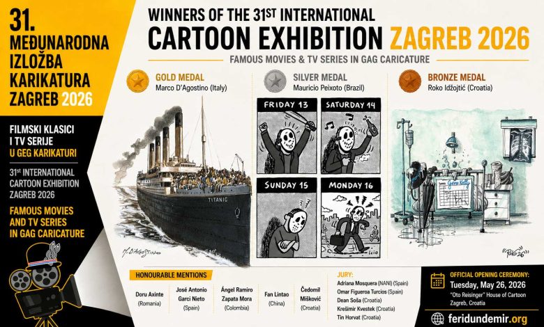 Winners of the 31st International Cartoon Exhibition Zagreb 2026