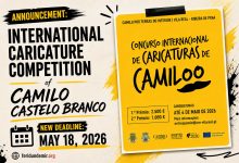 Camilo Castelo Branco International Caricature Competition 2026 Official Poster