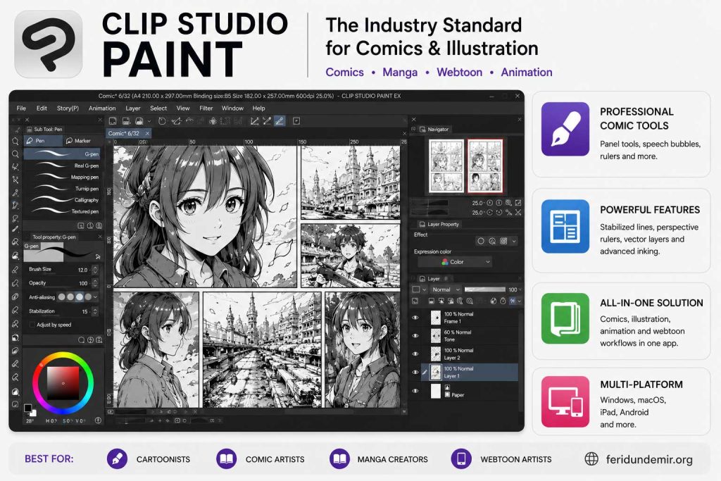 clip-studio-paint-comic-cartoon-software.jpg-1024x683 The Best Digital Drawing Software for Cartoonists and Artists (2026 Guide)
