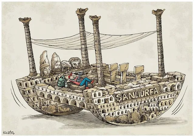 2-Oleksiy-KUSTOVSKY-Ukrayna Winners of the 17th International Tourism Cartoon Contest in Turkey Announced