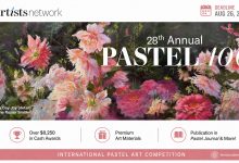 Promotional artwork for the 28th Annual Pastel 100 Art Competition organized by Pastel Journal and Artists Network.