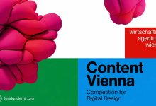 Content Vienna 2026 digital design competition official promotional artwork by the Vienna Business Agency.