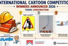 Winners of the International Cartoon Competition in Czech Republic 2026 under the theme Construction & Building