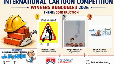 Winners of the International Cartoon Competition in Czech Republic 2026 under the theme Construction & Building