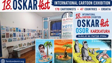 18th OSKARfest International Cartoon Exhibition in Osor, Croatia