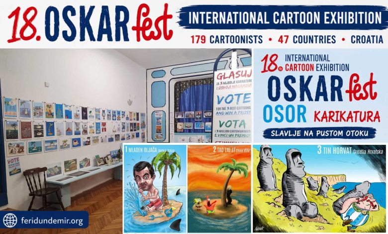 18th OSKARfest International Cartoon Exhibition in Osor, Croatia