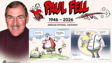 Editorial cartoonist Paul Fell (1946–2026) remembered for his lifelong contribution to American political cartooning.
