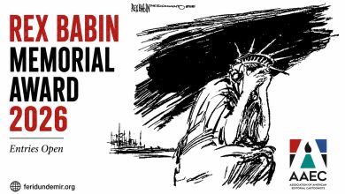 2026 Rex Babin Memorial Award call for entries announced by the Association of American Editorial Cartoonists (AAEC).