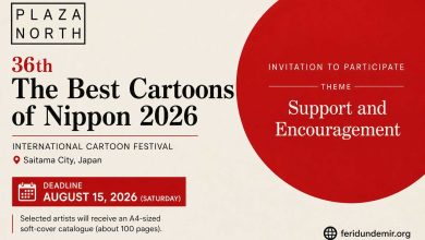 Poster of the 36th The Best Cartoons of Nippon 2026 International Cartoon Festival in Saitama, Japan.