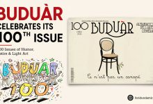 Buduàr celebrates its 100th issue with a special anniversary edition dedicated to humor, satire and light art.