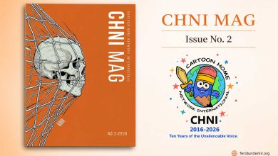 CHNI MAG Issue No. 2 cover artwork by Palestinian artist Kivara Ammar