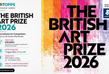 The British Art Prize 2026 international art competition official poster featuring London exhibition and £10,000 prize fund.