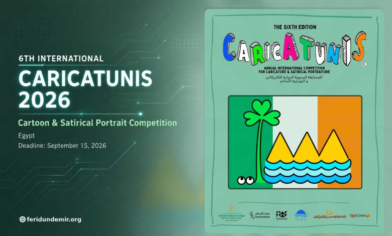 6th International Caricatunis Cartoon and Satirical Portrait Competition Egypt 2026