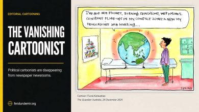 Political cartoonists face shrinking space in newspapers as staff positions decline worldwide
