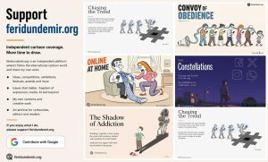 Support feridundemir.org – independent cartoon coverage and cartoons by Feridun Demir