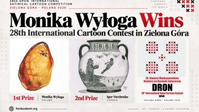 Monika Wyłoga and Igor Varchenko winning cartoons at Zielona Góra 2026