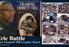 Framing Emmett Till graphic novel cover illustrated by Eric Battle