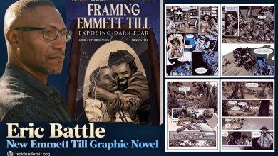 Framing Emmett Till graphic novel cover illustrated by Eric Battle